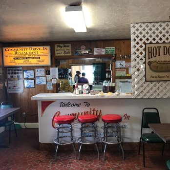 Community Drive In - Love the retro booths - Burgers Near Me - Roanoke Rapids, North Carolina