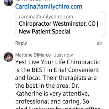 Live Your Life Chiropractic - Live Your Life Chiropractic is hands down the BEST in Erie, CO - Chiropractors Near Me - Erie, Colorado