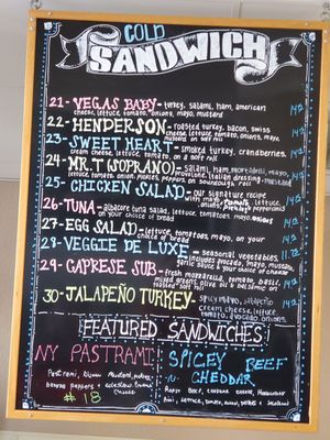 Menu photo 5 TUPS Sandwiches Las Vegas, NV