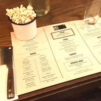 Flat Iron - Menu and the popcorn - Steakhouses Near Me - Covent Garden, XGL Flat Iron - Menu and the popcorn - Steakhouses Near Me - Covent Garden, XGL