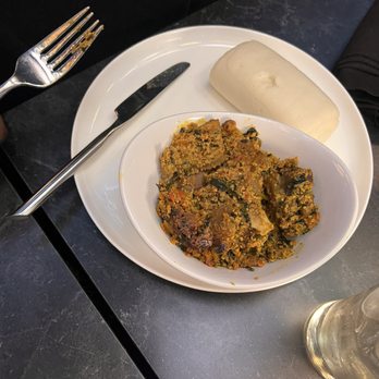 The Continent DC - Egusi w/ pounded yam - African Near Me - Washington, DC, District of Columbia