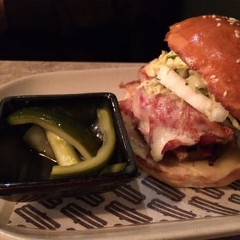 Bread & Bone Wood Grill - Three little pigs burger - American Near Me - Adelaide, SA