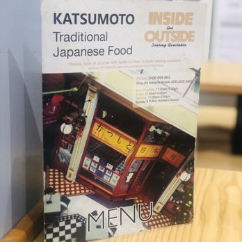 Katsumoto - Table menu - Japanese Near Me - Adelaide, SA