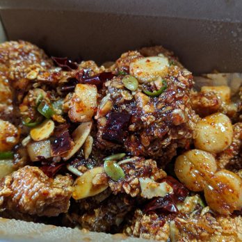 Furai Chicken - #8 Kang Jung, decently spicy but not as hot as with volcano sauce imo - Korean Near Me - Irvine, California