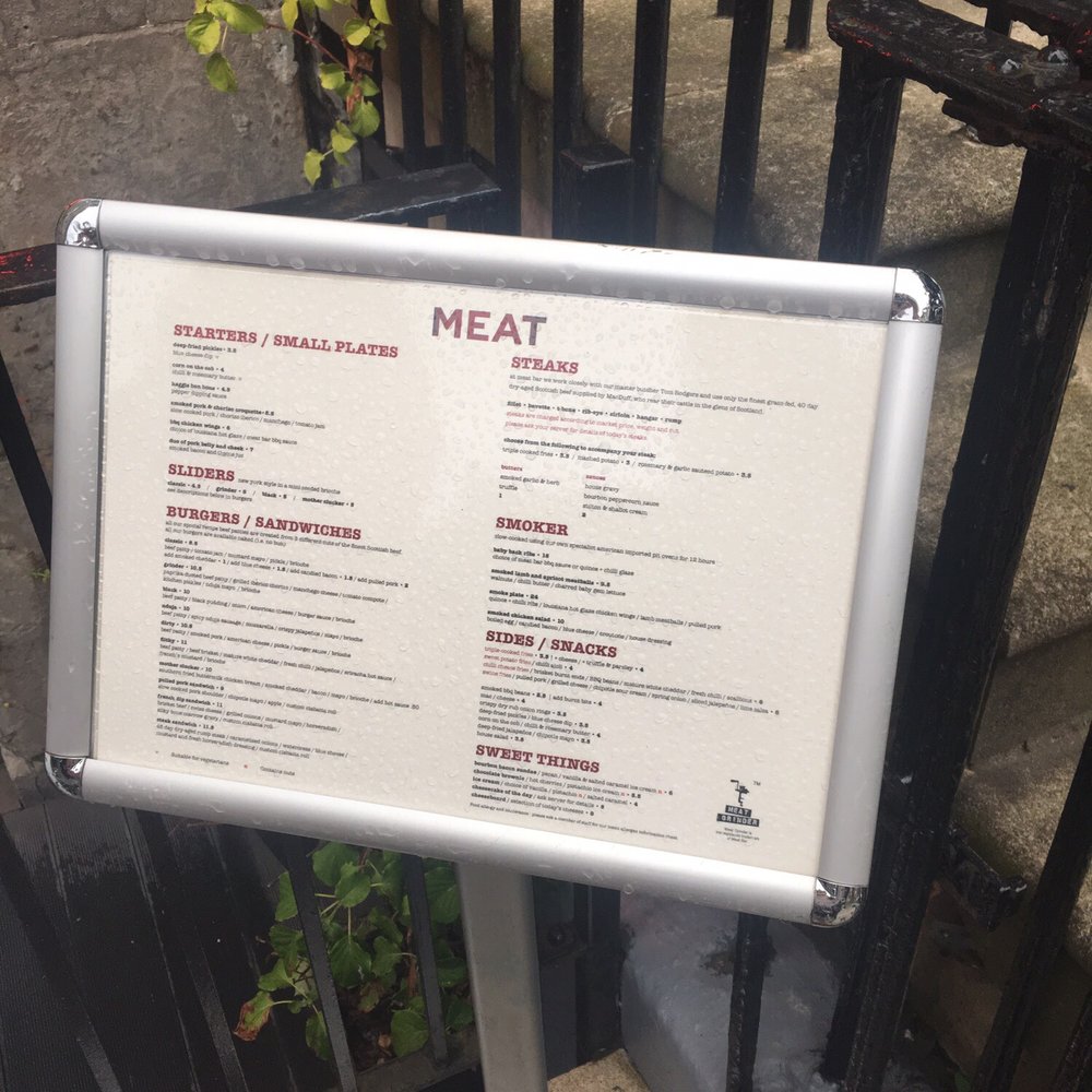 Meat Bar - Menu - Bars Near Me - Glasgow, GLG Meat Bar - Menu - Bars Near Me - Glasgow, GLG