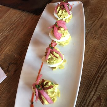 Corkfire Kitchen - Deviled egg appetizer... good when you're on protein-only! - New American Near Me - Temecula, California