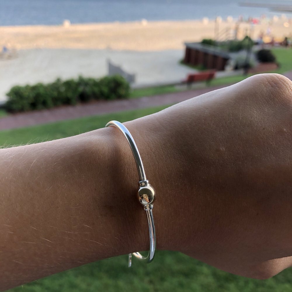 Eden - Cape Cod Screwball bracelet with gold ball. $160 with tax. - Jewelry Near Me - Dennis, Massachusetts Eden - Cape Cod Screwball bracelet with gold ball. $160 with tax. - Jewelry Near Me - Dennis, Massachusetts