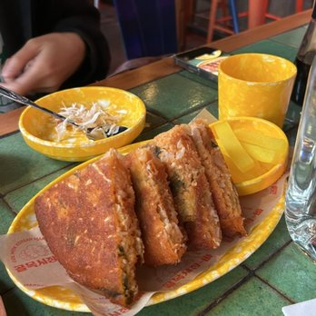 Golmok Market Bar - Boo chim gae (mung bean pancake) - Bars Near Me - Seattle, Washington Golmok Market Bar - Boo chim gae (mung bean pancake) - Bars Near Me - Seattle, Washington