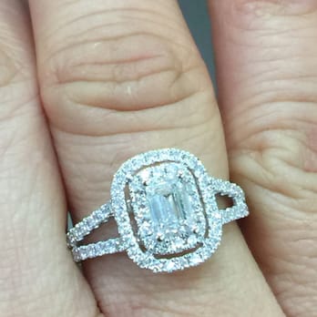 Costco - Can you believe this emerald, split shank with double halo is only $3500! REALLY sparkly in person. - Wholesale Stores Near Me - Issaquah, Washington