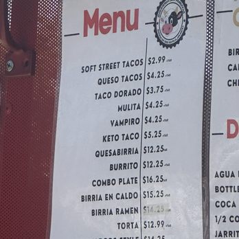 Birrieria San Marcos - Menu - Tacos Near Me - Van Nuys, California
