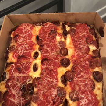 Circles + Squares - Cheese and pepperoni square - Pizza Near Me - Philadelphia, Pennsylvania