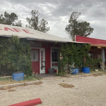 Cornudas, Texas - Front of the Cafe. - Cafes Near Me - Salt Flat, Texas