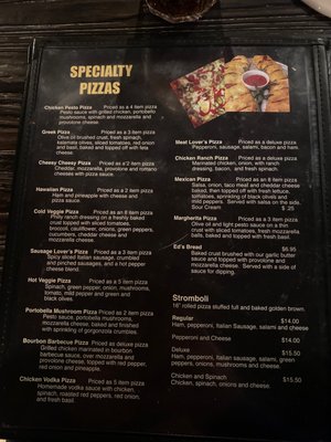 Menu photo 2 Fast Eddie's Pizza Bellville, OH