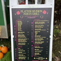 Platter Division Indian Grill - Menu