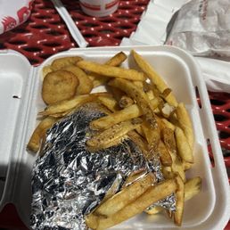 Western Style Burger Tray