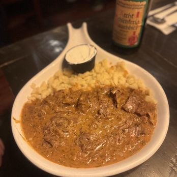 The Bavarian Lodge - Beef Stroganoff - German Near Me - Lisle, Illinois The Bavarian Lodge - Beef Stroganoff - German Near Me - Lisle, Illinois