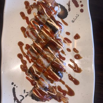 ShoMi - Spicy shrimp Eel roll .. very meaty and filling ! My personal favorite - Japanese Near Me - Stockton, California ShoMi - Spicy shrimp Eel roll .. very meaty and filling ! My personal favorite - Japanese Near Me - Stockton, California