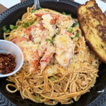 The Lobster Cage - Lobster Thai pasta - Seafood Near Me - Pensacola, Florida The Lobster Cage - Lobster Thai pasta - Seafood Near Me - Pensacola, Florida