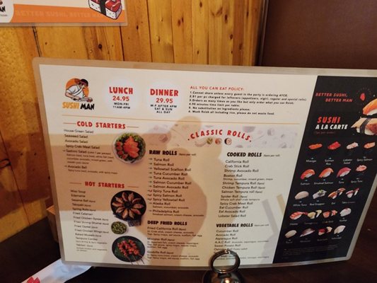 Menu photo 4 Sushi Man Champaign, IL