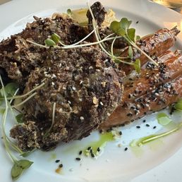 CRISPY DUCK LEGS - buttermilk braised, honey-roasted carrot, tahini-soy glaze, fennel, granny smith apple CRISPY DUCK LEGS - buttermilk braised, honey-roasted carrot, tahini-soy glaze, fennel, granny smith apple