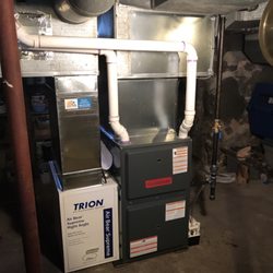 Live Free Heating Cooling Electric - Hi efficiency furnace install.