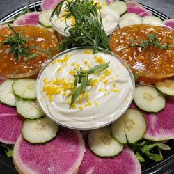 The Bronx Bagel Buggy - Whipped Ricotta with orange marmalade