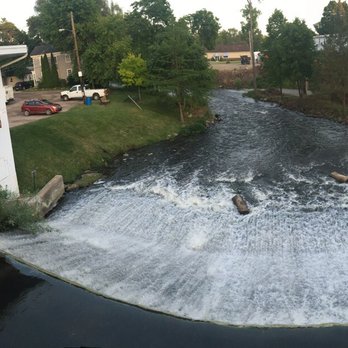 Manchester - Looking down the Raisin River from the Main Street Bridge. - Local Flavor Near Me