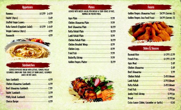 Menu photo 2 Golden Fingers Minneapolis, MN
