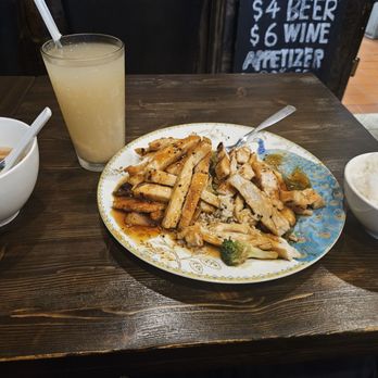 Buddha Asian - Lychee juice and Chicken Teriyaki. - Asian Fusion Near Me - Jackson Heights, New York