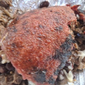 Arepa World - Burn arepa.... I had ordered Shedded Beef arepa..... - Latin American Near Me - Austin, Texas