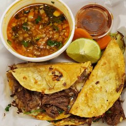 4 Birria Tacos W/ Consome 4 Birria Tacos W/ Consome