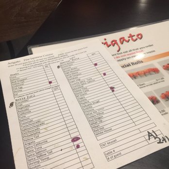 Arigato - This was just what we ordered... good stuff!!! Just on one round! - Sushi Bars Near Me - Edgewater, New Jersey Arigato - This was just what we ordered... good stuff!!! Just on one round! - Sushi Bars Near Me - Edgewater, New Jersey