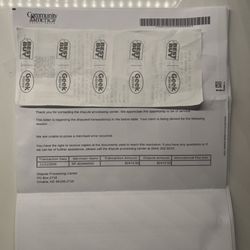 CommunityAmerica Credit Union - This is the letter they sent me saying that they were unable to provide a refund for me based on the merchant error.