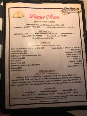 Menu photo 5 Bakers Keyboard Lounge Detroit, MI