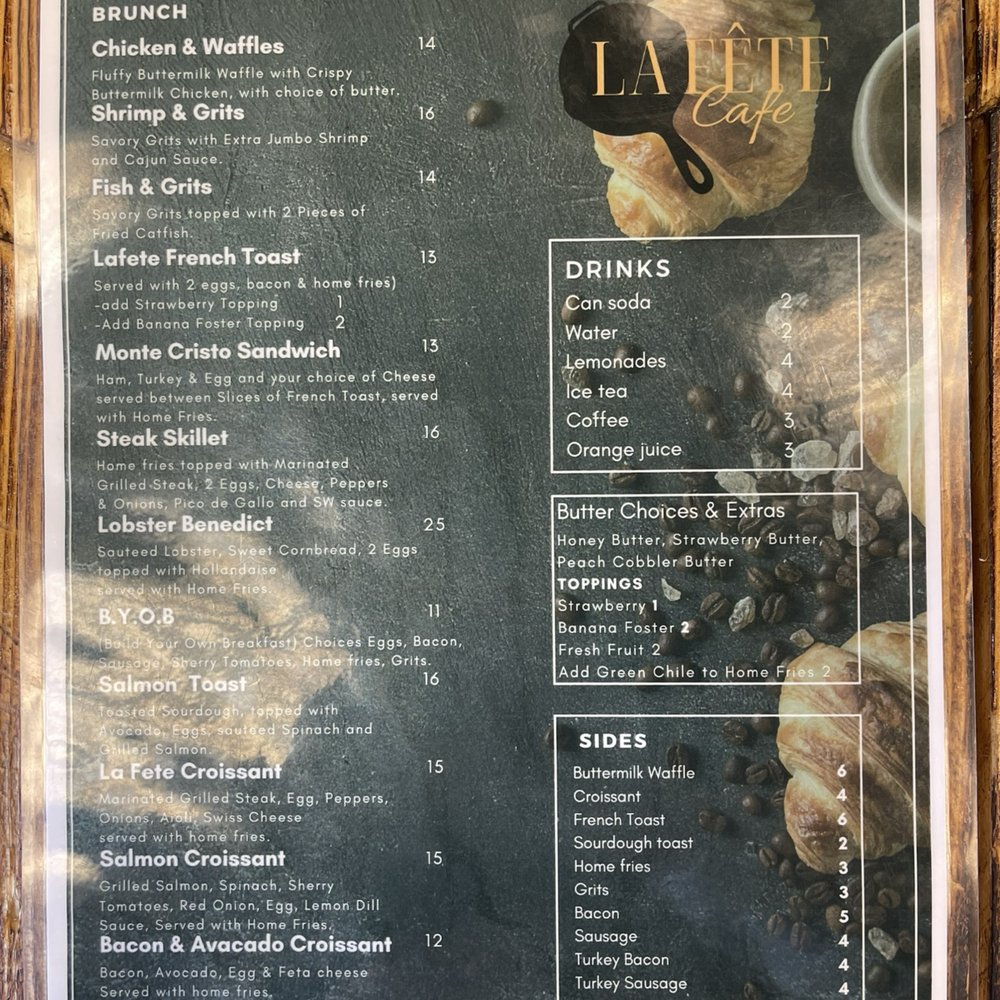 La Fete Cafe - Brunch Menu - Breakfast & Brunch Near Me - El Paso, Texas La Fete Cafe - Brunch Menu - Breakfast & Brunch Near Me - El Paso, Texas