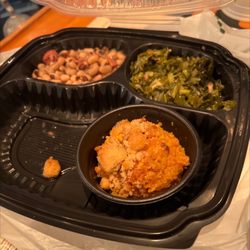 Roasters - Collards, black-eyed peas, sweet potato soufflé