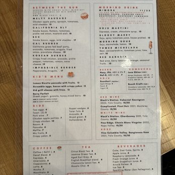 Sunny Side Breakfast - Menu (back) - Breakfast & Brunch Near Me - Sacramento, California Sunny Side Breakfast - Menu (back) - Breakfast & Brunch Near Me - Sacramento, California