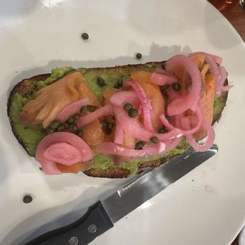 Broken Yolk Cafe - Salmon Avocado Toast - Breakfast & Brunch Near Me - La Quinta, California