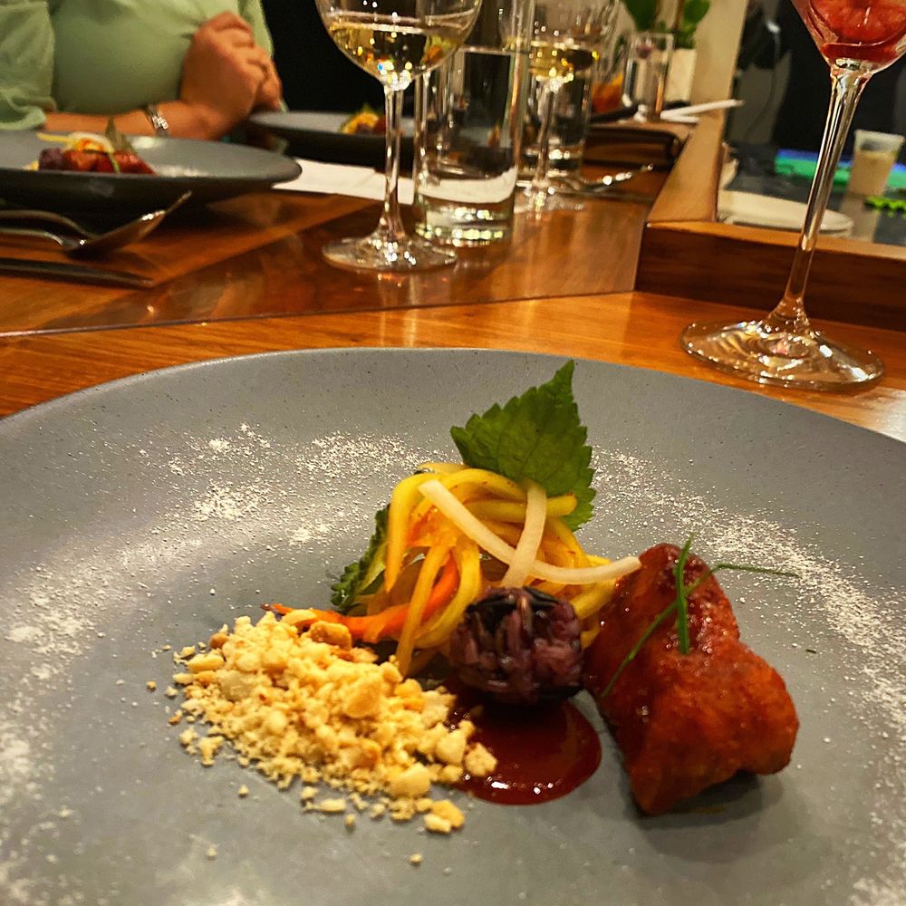 The Alden - JAH JOY SWEETBREADS green papaya ~ peanuts ~ bitter melon ~ sticky rice - New American Near Me - Chamblee, Georgia