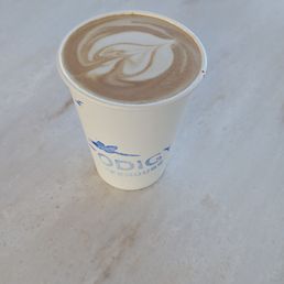 Dirty chai with oat milk Dirty chai with oat milk