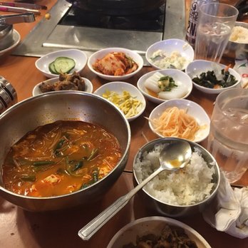 Cho Sun Ok Restaurant - Spicy beef soup is great! The picked daikon is my favorite side to eat between bites of marinated bulgogi beef. - Korean Near Me - Chicago, Illinois