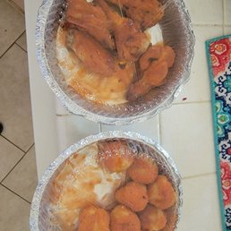 Buffalo wings (bone in and boneless)