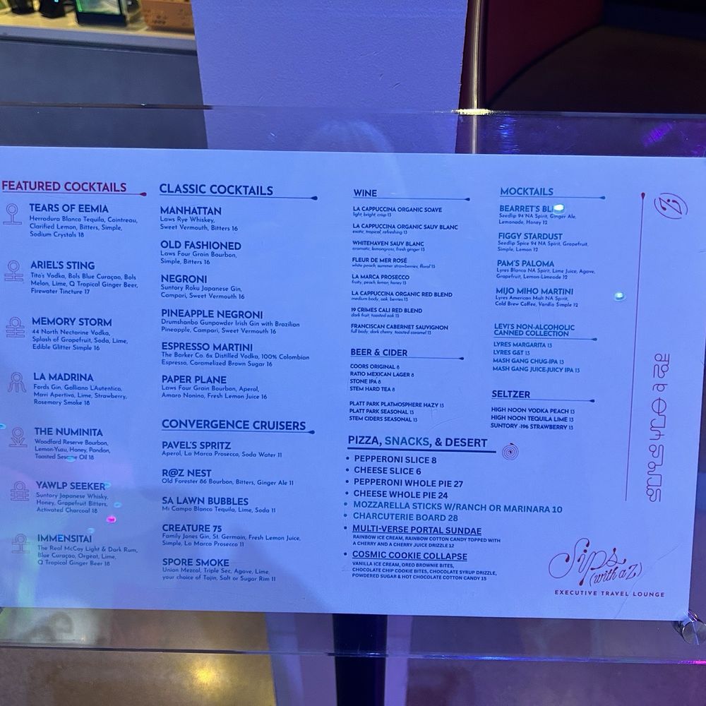 Sips with a Z - Menu - Cocktail Bars Near Me - Denver, Colorado