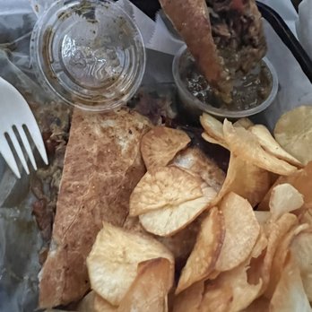 Quesadilla Mia - Carne Asada Half-A-Dilla with Yucca Chips and Roja Salsa. - Food Delivery Services Near Me - Redondo Beach, California