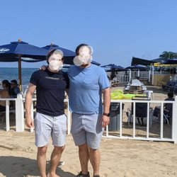 Oak Street Beach Cafe - Oak Street Beach Cafe exterior, two brothers visiting Chicago