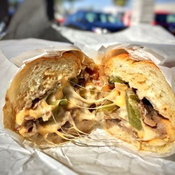 From Philly - Traditional cheesesteak. 4.5/5 - Cheesesteaks Near Me - Costa Mesa, California