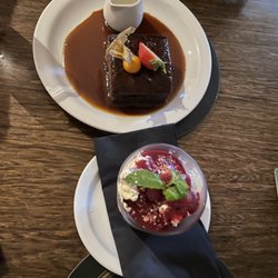 Four Season - Inchree Centre - Toffee and raspberry dessert