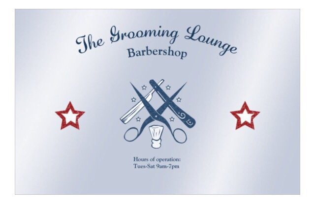 The Grooming Lounge Barbershop Logo