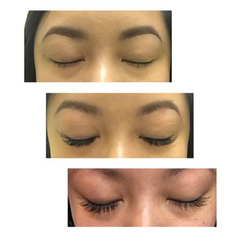 Lash Haus - In my pictures, the top picture is my natural lashes (nonexistence lol). Middle is after extensions. Bottom is 2 weeks out. - Eyelash Service Near Me - Los Angeles, California Lash Haus - In my pictures, the top picture is my natural lashes (nonexistence lol). Middle is after extensions. Bottom is 2 weeks out. - Eyelash Service Near Me - Los Angeles, California