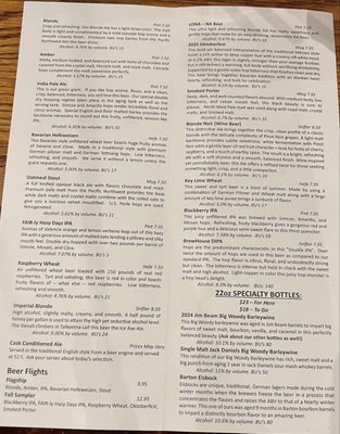 Menu photo 4 Glacier BrewHouse Anchorage, AK